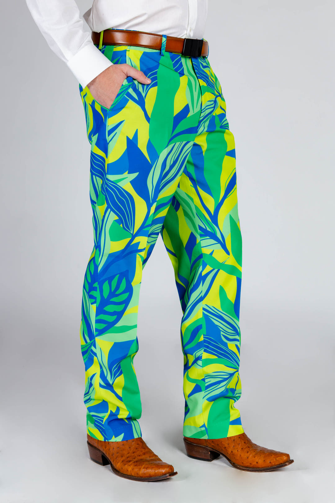 Neon Leaves Suit | The Rum & Sprite