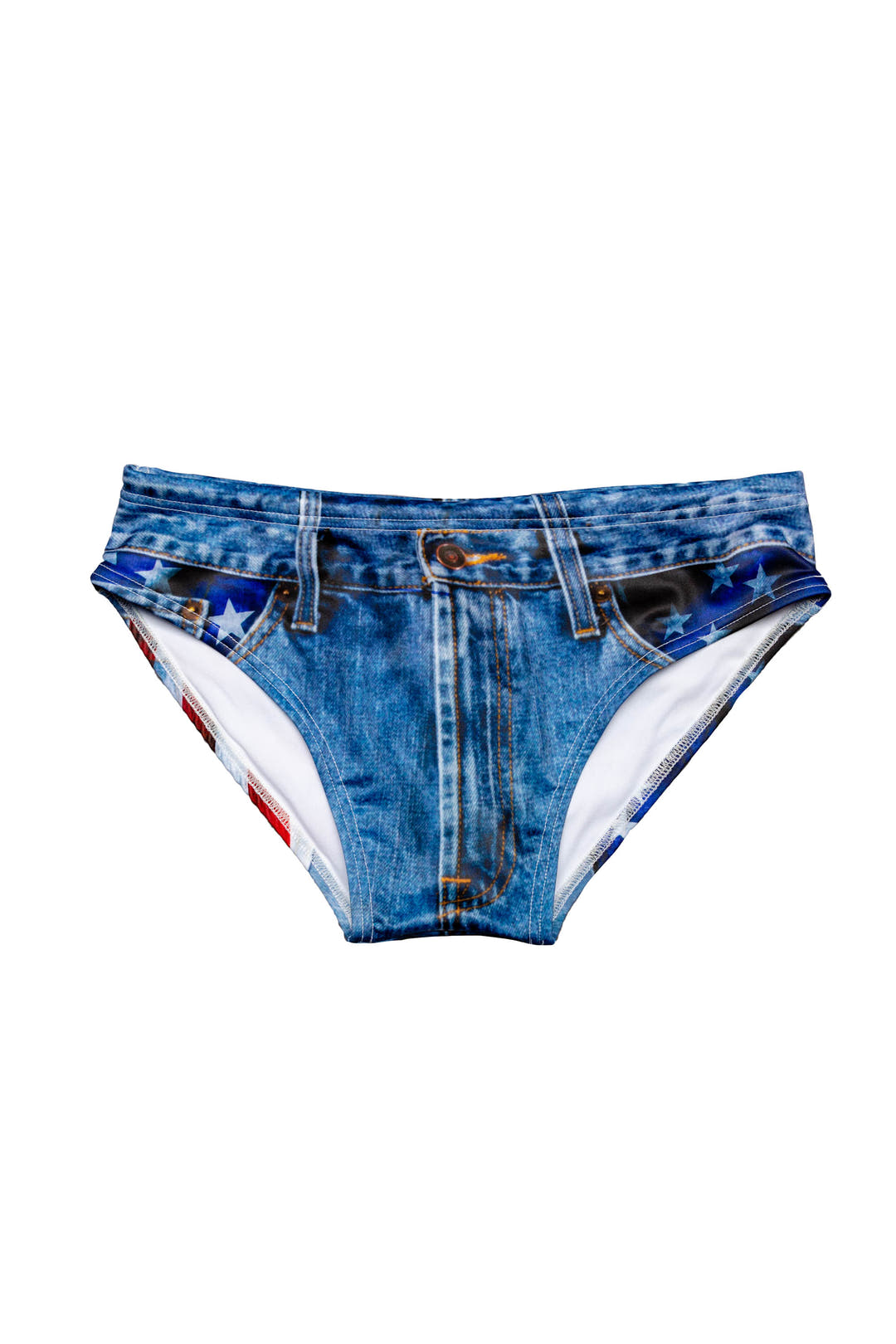 Denim USA Swim Brief | The Chattahoochee Daddy