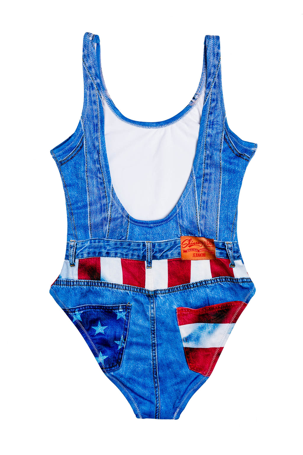 Ladies denim USA swimsuit