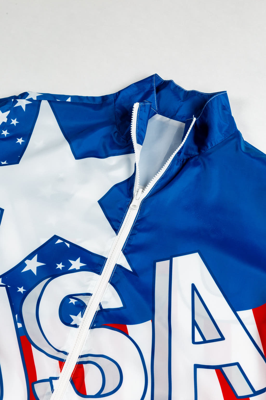 American flag color windbreaker