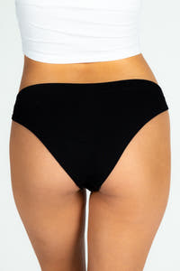 solid black soft underwear