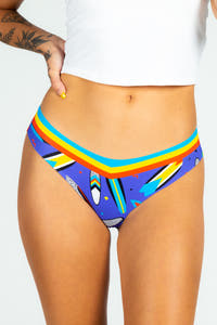 The Locals Only | Retro Surfboard Printed Seamless Thong