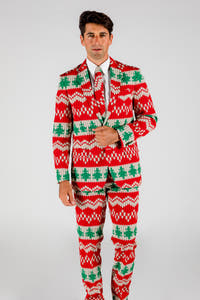 red and green suit for christmas
