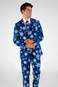 snowflake funny mens suit