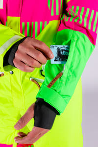 colorful neon Men's Ski Onesie