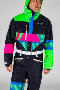 solid color retro ski suit