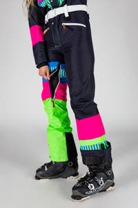 retro ski suit with side leg pocket