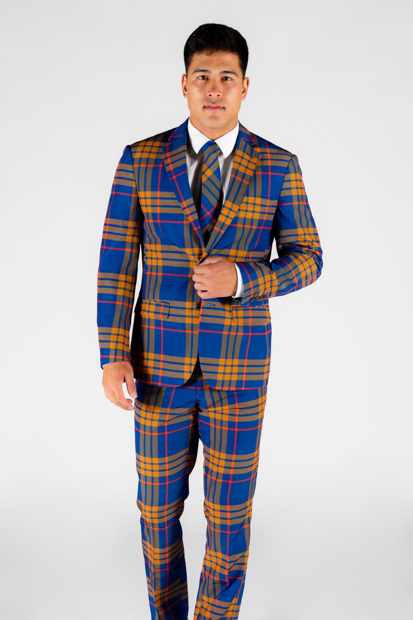 The Pipe Tobacco | Blue Plaid Suit 