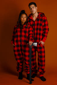 Couples matching onesie pajamas