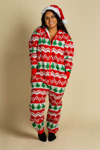 The red ryder Christmas print onesie pajamas