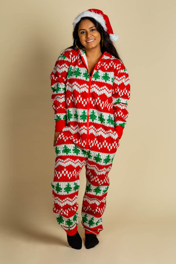 The red ryder Christmas print onesie pajamas