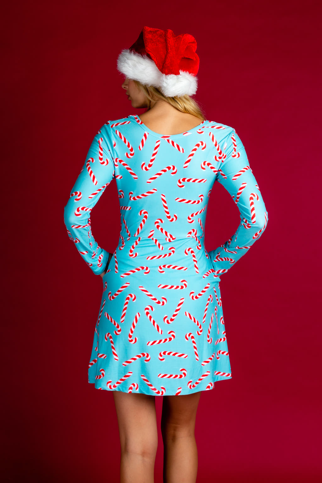 light blue holiday party dress