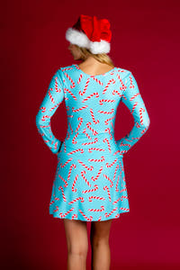 light blue holiday party dress