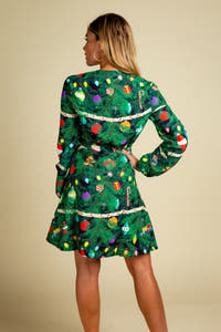 womens festive christmas camouflage dress