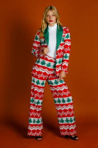 women's christmas high wasted pants
