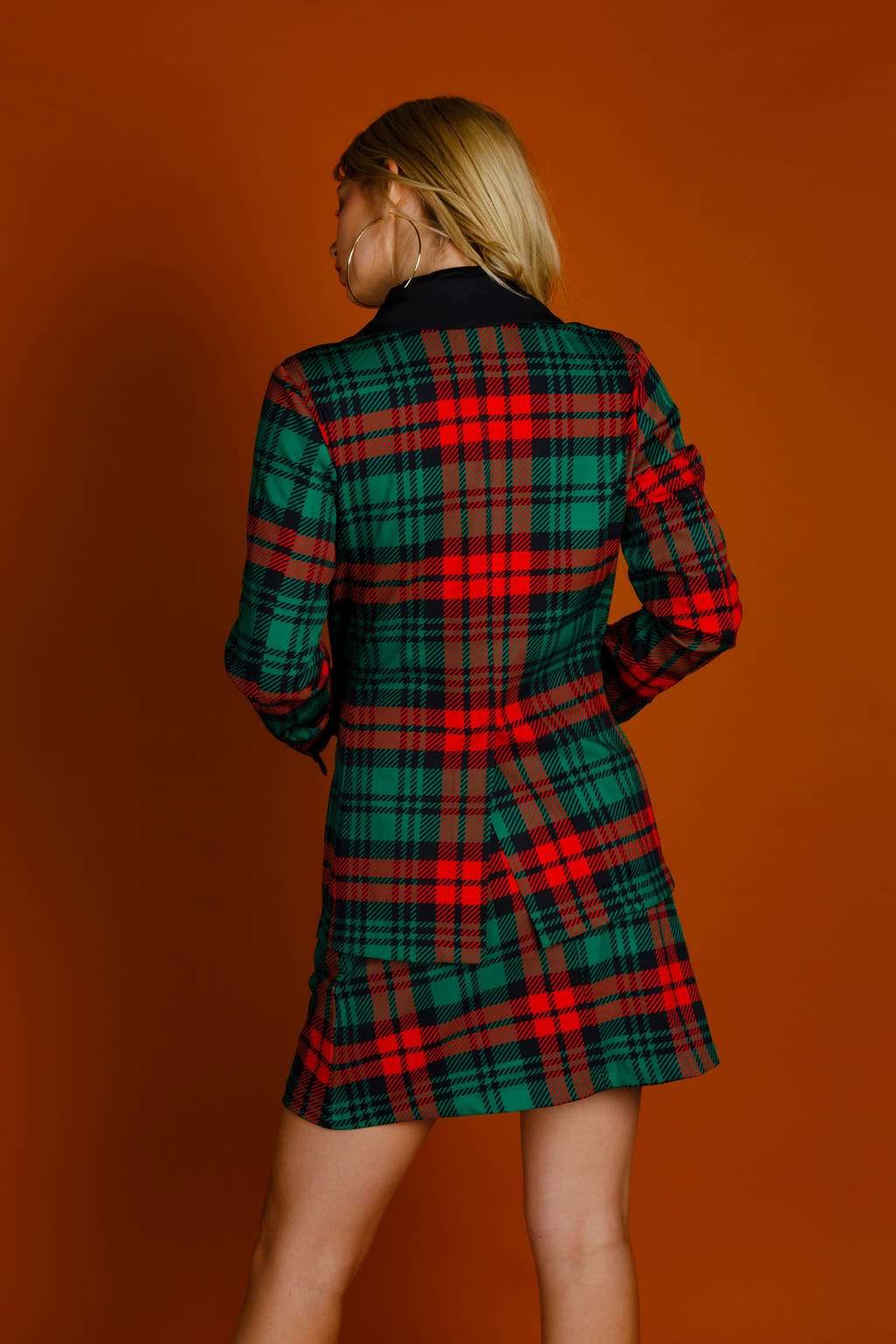 women's christmas plaid skirt