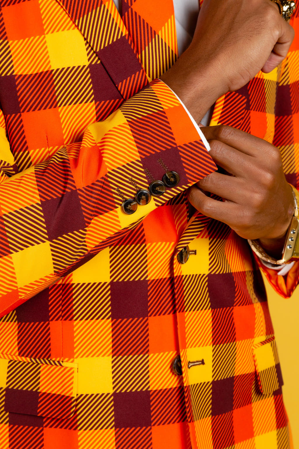 Plaid mens thanksgiving suit