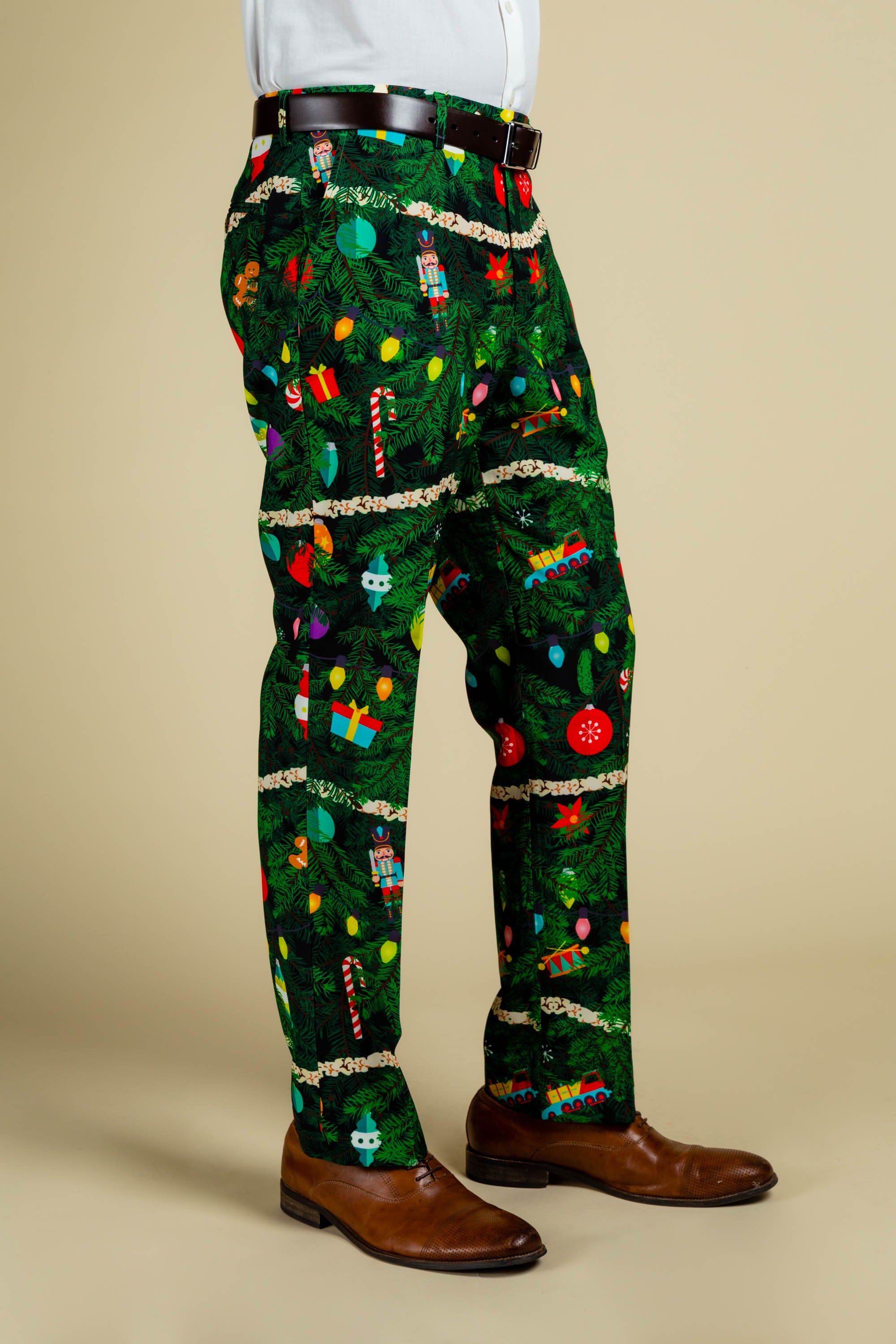 Christmas Tree Pattern Suit Pants