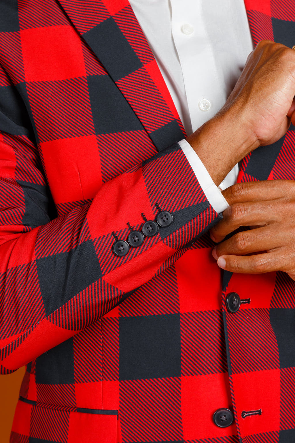 plaid christmas suit for men