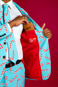 Candy Cane Holiday Suit Jacket