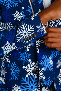 snowflake christmas suit for men