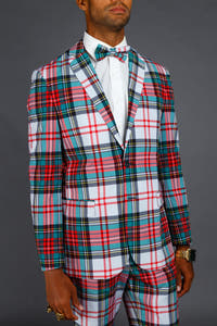 red and white suit for men