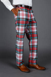 Scotch on the Rocks holiday plaid Christmas suit pants