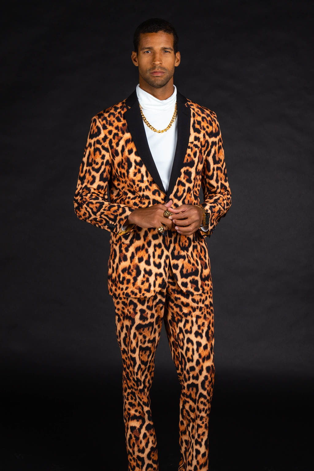 Men's Leopard Print Suit