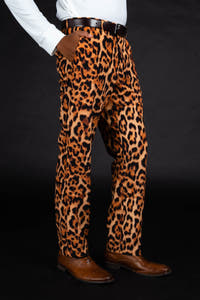 Leopard Print Suit Pants