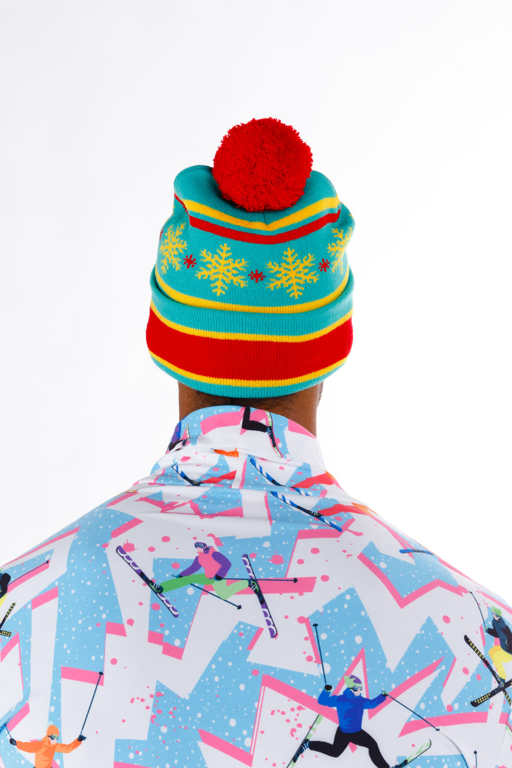 Vintage and retro colorful winter beanie