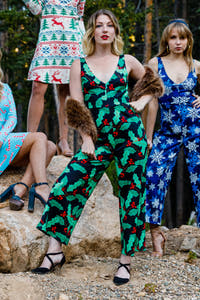 mistletoe Christmas jumpsuit for women