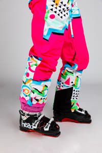 Neon warm ski suit for men