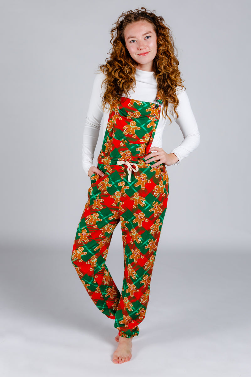 Womens Gingerbread Man Pajamaralls | The Fit Of Rage