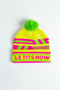 Le Tits Now neon beanie