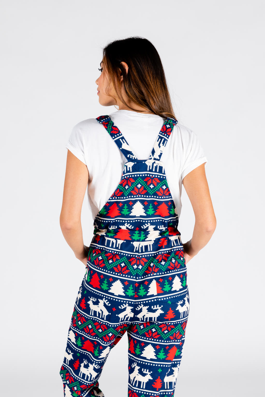 Womens Holiday Pajamaralls