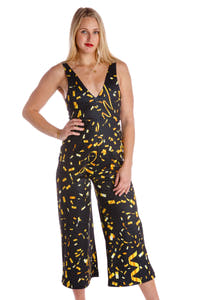 Womens Gold Confetti Jumpsuit