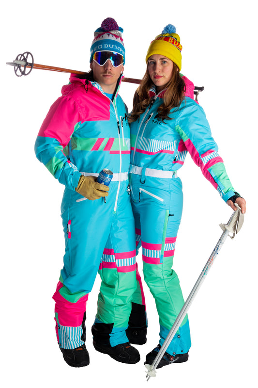 Custom Neon Colorblock Men's Ski Suit | The Billie Jeans