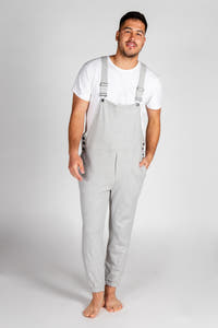 The Groutfit | Heather Grey Men's Pajamaralls