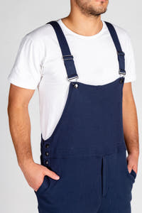 Mens navy pajamaralls