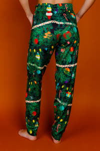 Women's Christmas Tree Print PJ Pants