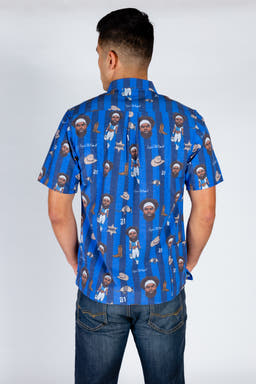 blue hawaiian shirt