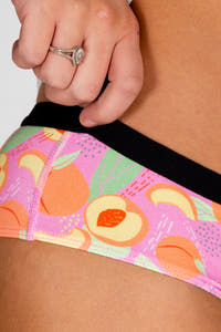 Peach pattern women's underwear