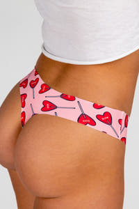 heart candy seamless thong