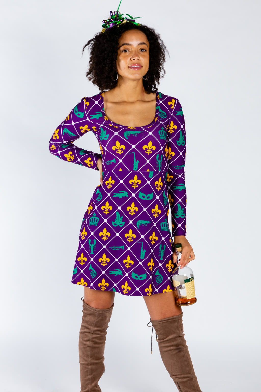 Bourbon street mardi gras dress