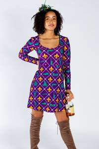 Bourbon street mardi gras dress