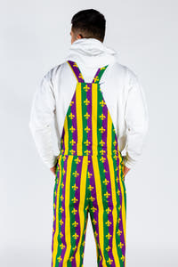 Mardi gras men's and women's overalls