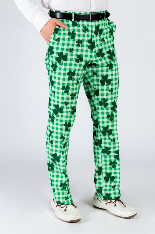 mens green plaid dress pants
