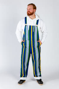 Men's and women's mardi gras overalls