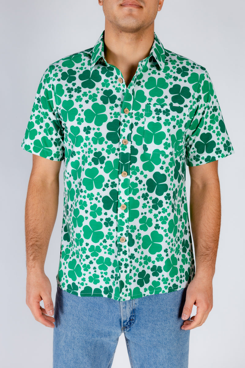 St. Patrick's Day Hawaiian Shirt | Keep on Shamrockin' in the Free World