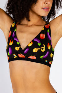 The emoji after party bralette